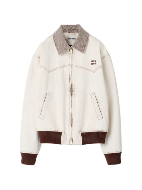 Miu Miu zip-up oversized jacket