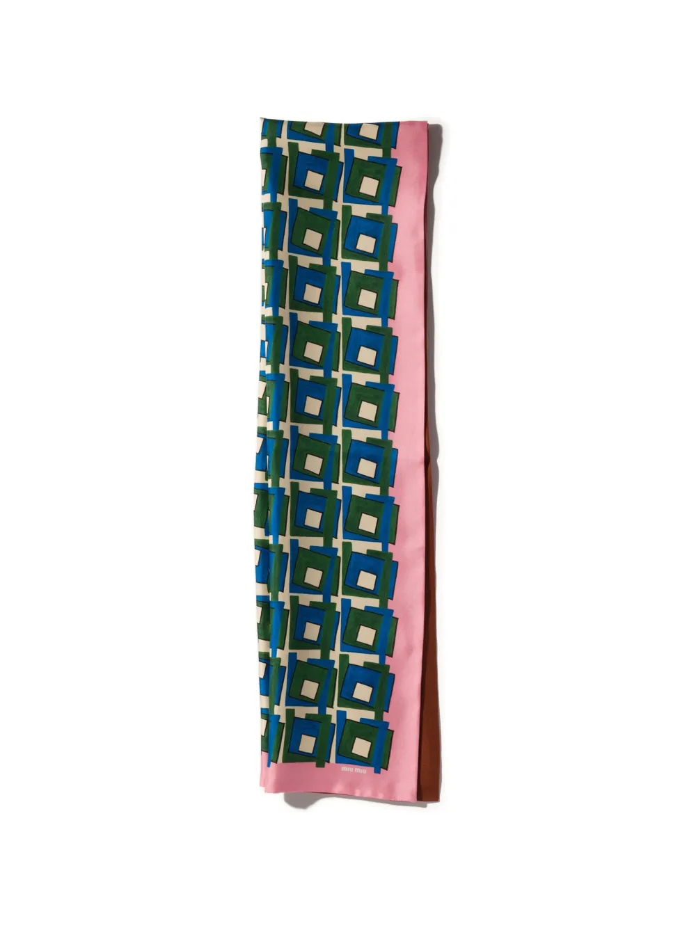 Miu Miu printed scarf - Blu