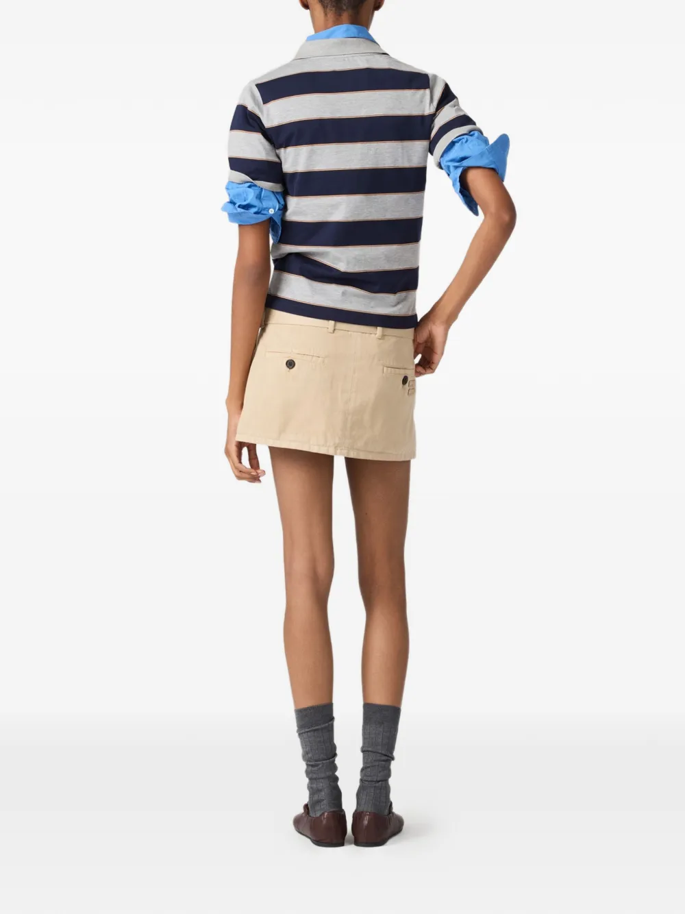Miu Mini-rok met zak Beige