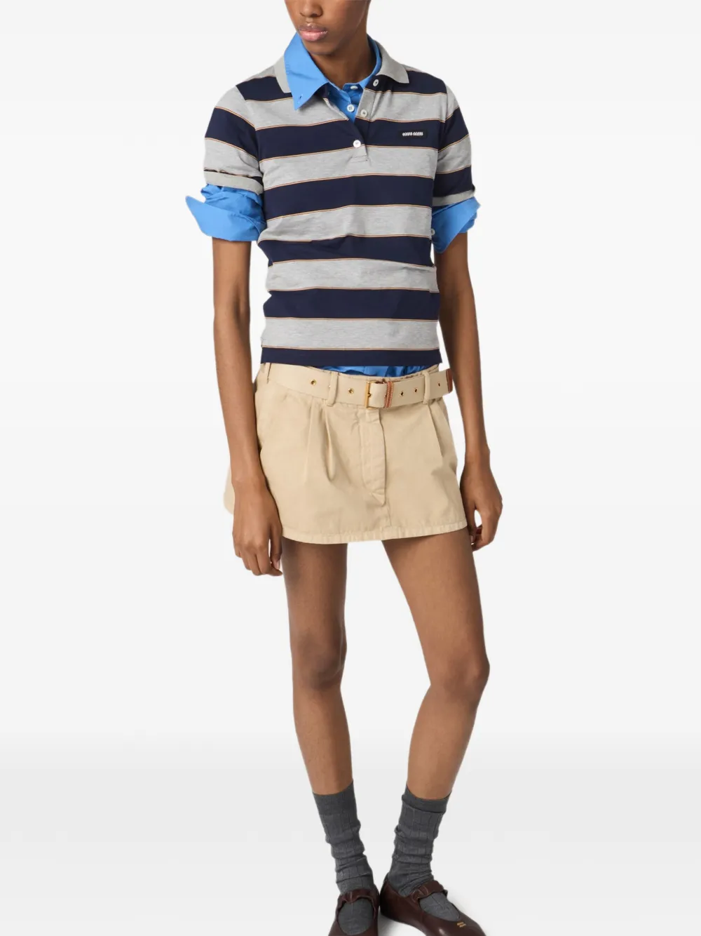 Miu Mini-rok met zak Beige
