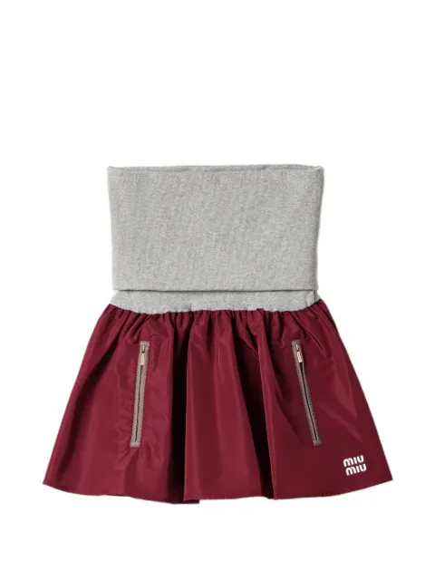 Miu Miu elastic-waist mini skirt