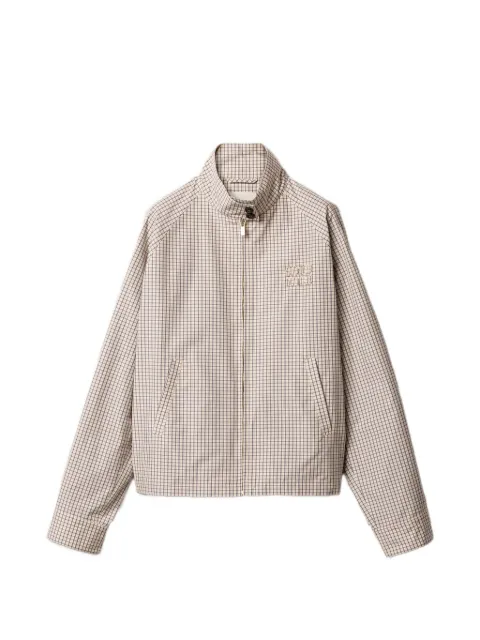 Miu Miu check-pattern oversized jacket