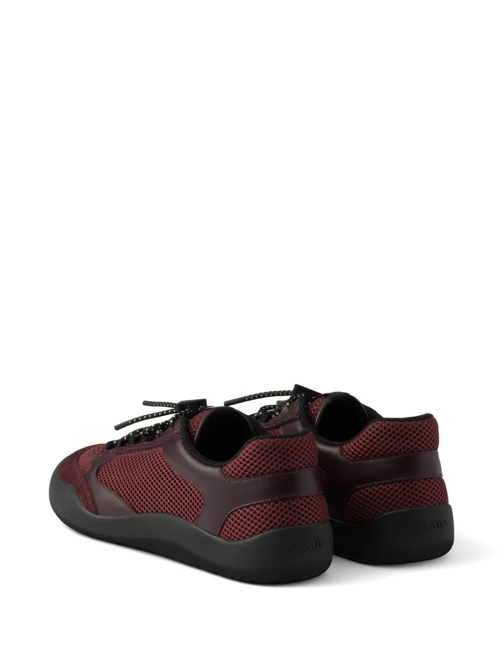 Prada Speedrock mesh sneakers Rood