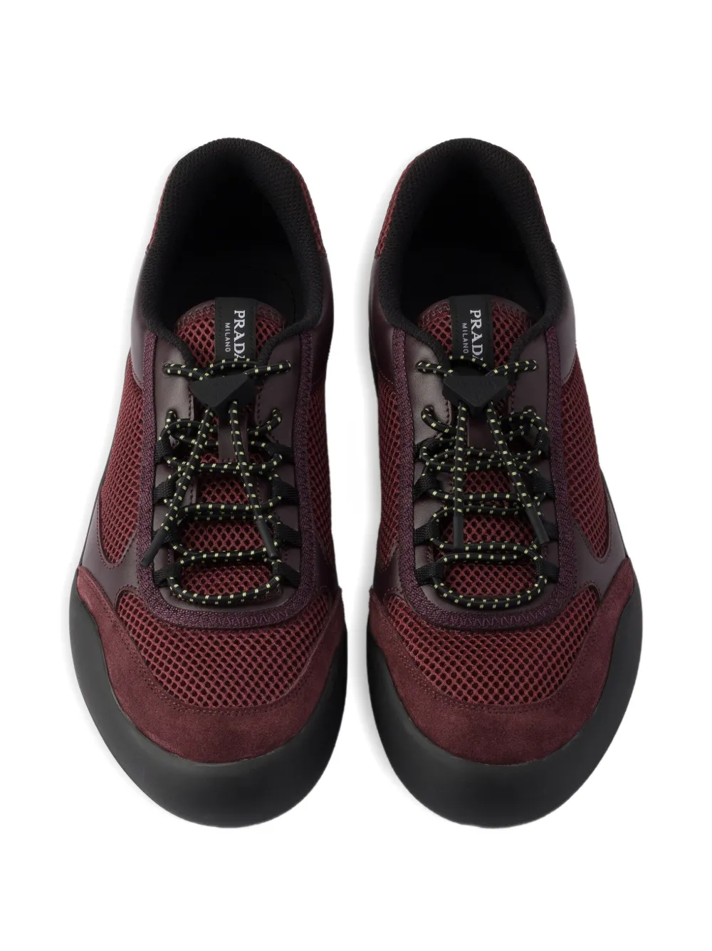 Prada Speedrock mesh sneakers Rood