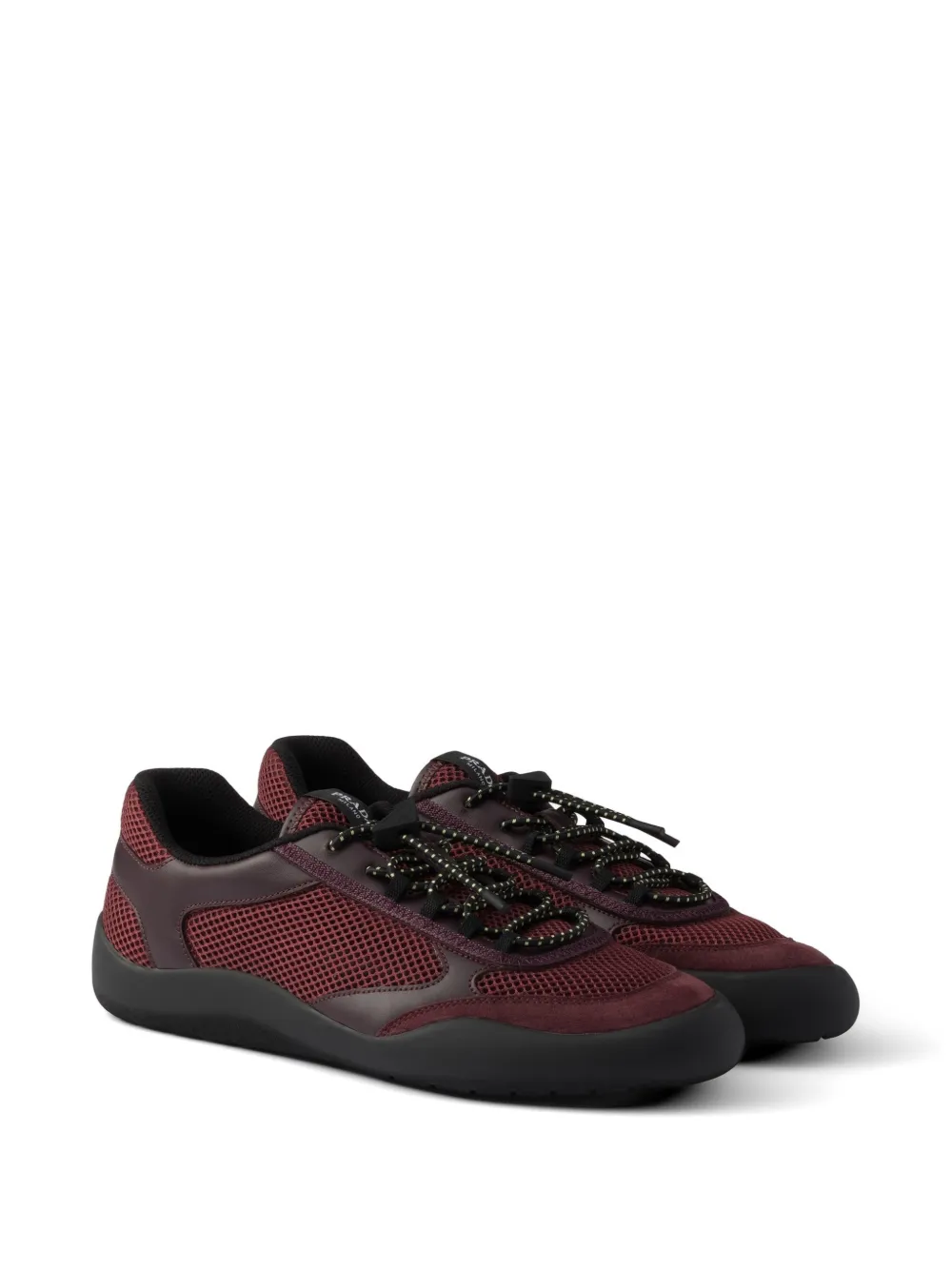 Prada Speedrock mesh sneakers Rood