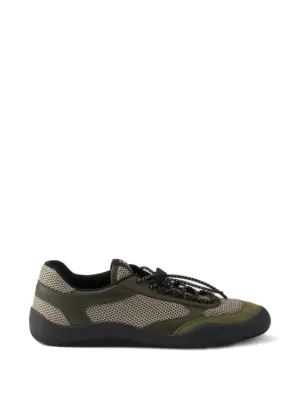 Prada America's Cup Biker Fabric Sneakers | Green | FARFETCH