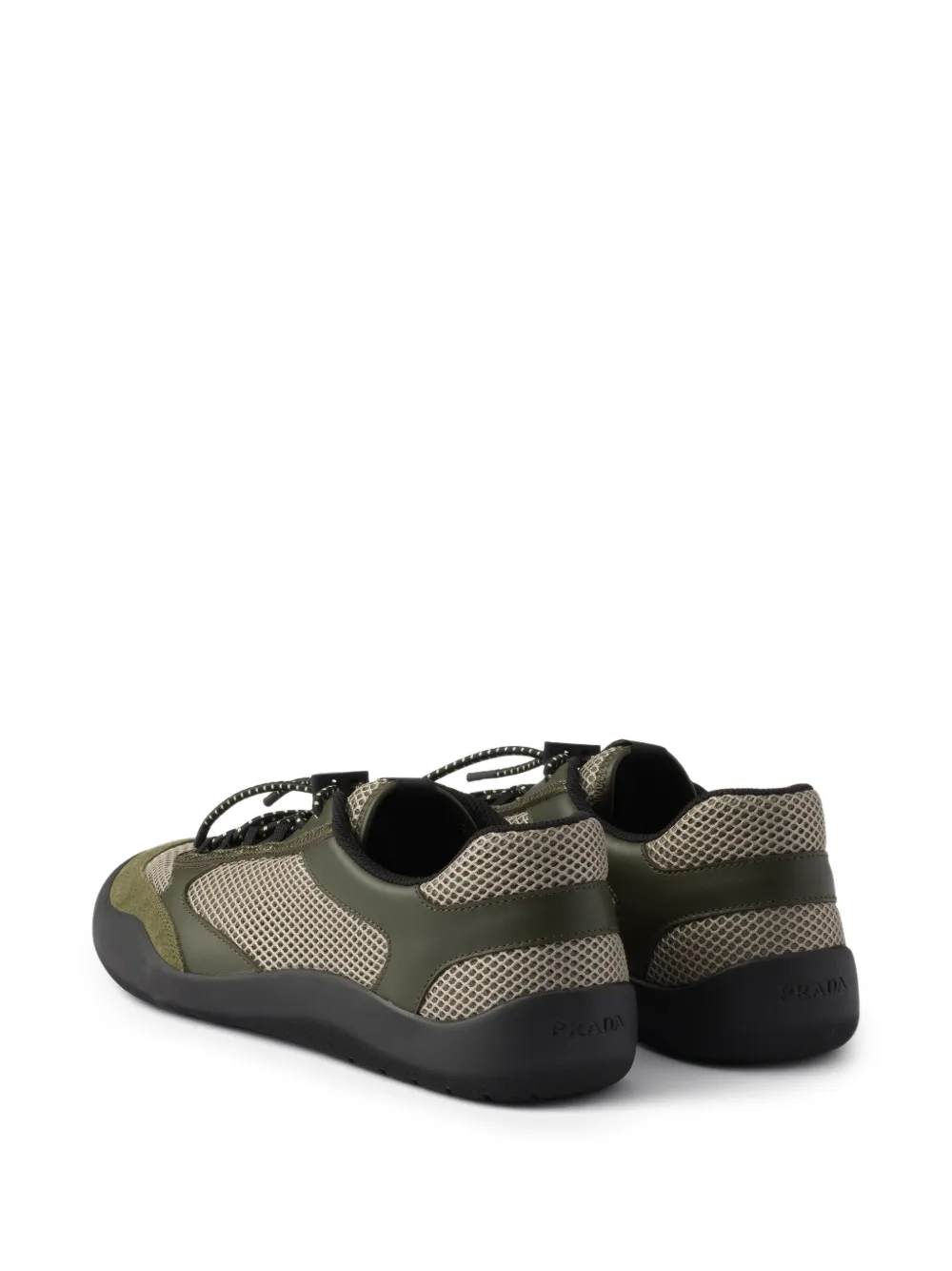  Prada Speedrock Mesh Sneakers - Green 
