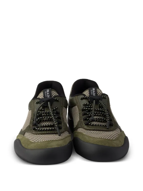 Prada Speedrock Mesh Sneakers | Green | FARFETCH