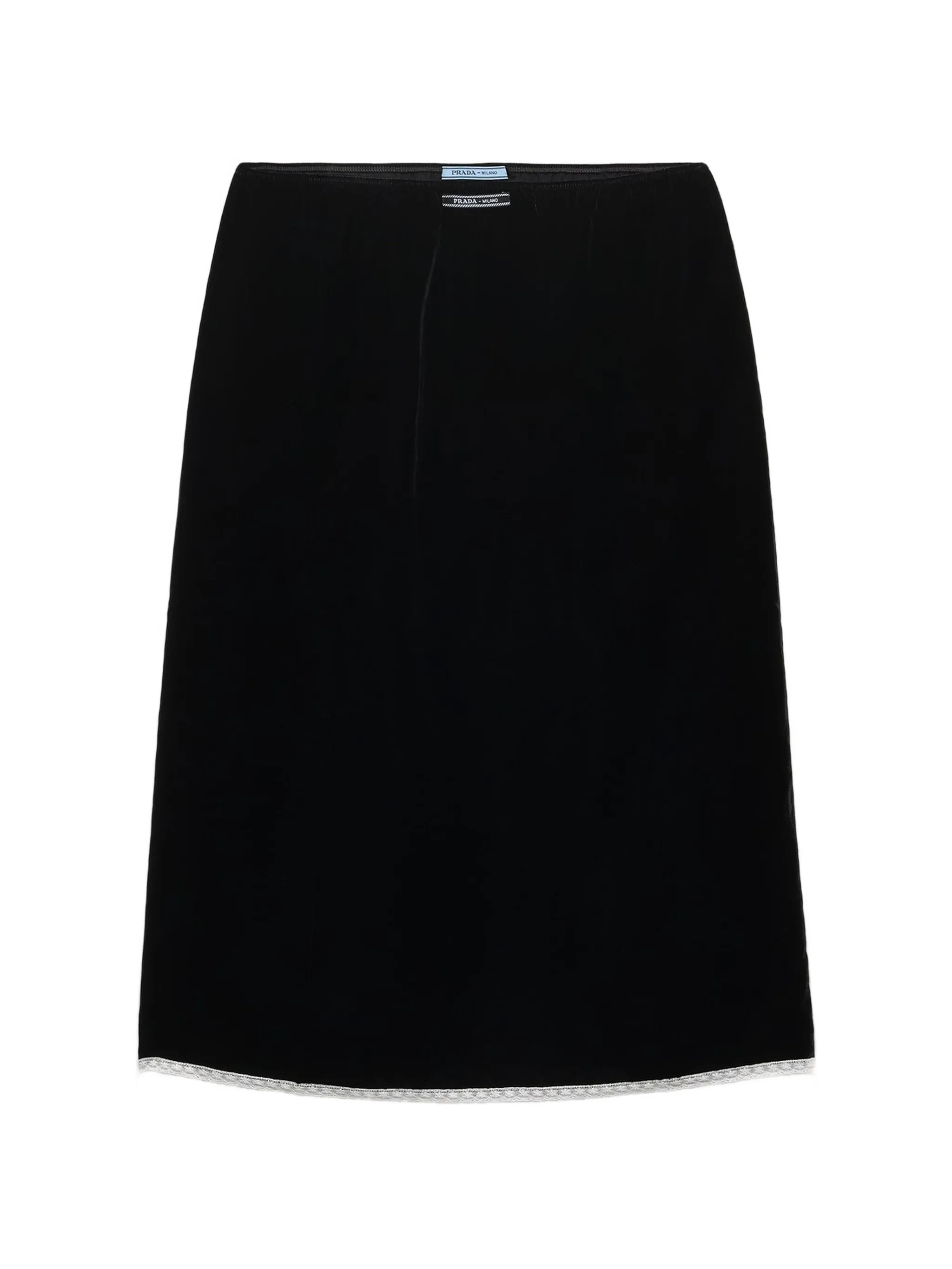 Prada velvet pencil skirt