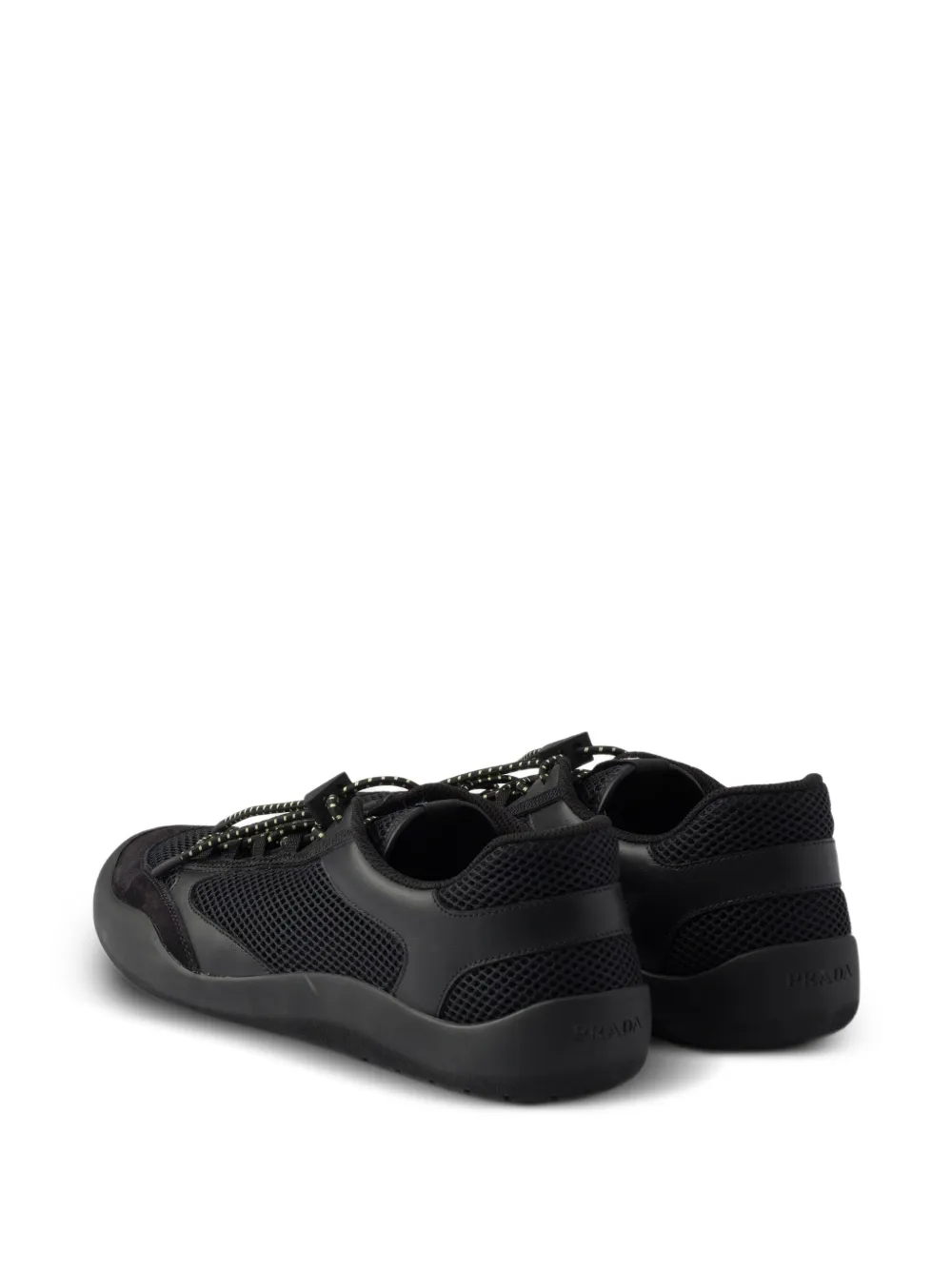 Prada Speedrock Panelled Sneakers - Black 