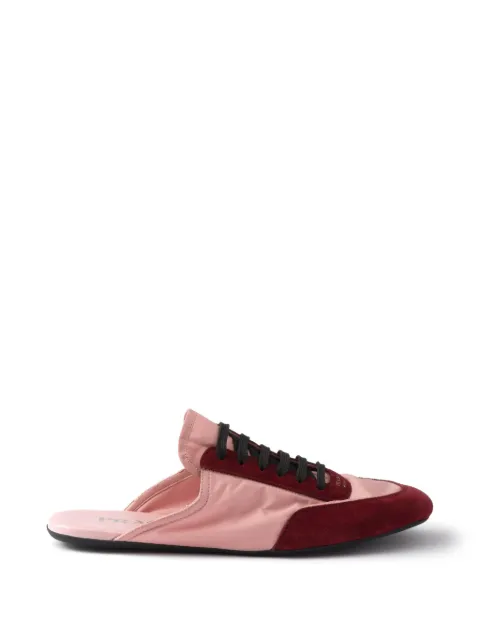 Prada Collapse lace-up mules