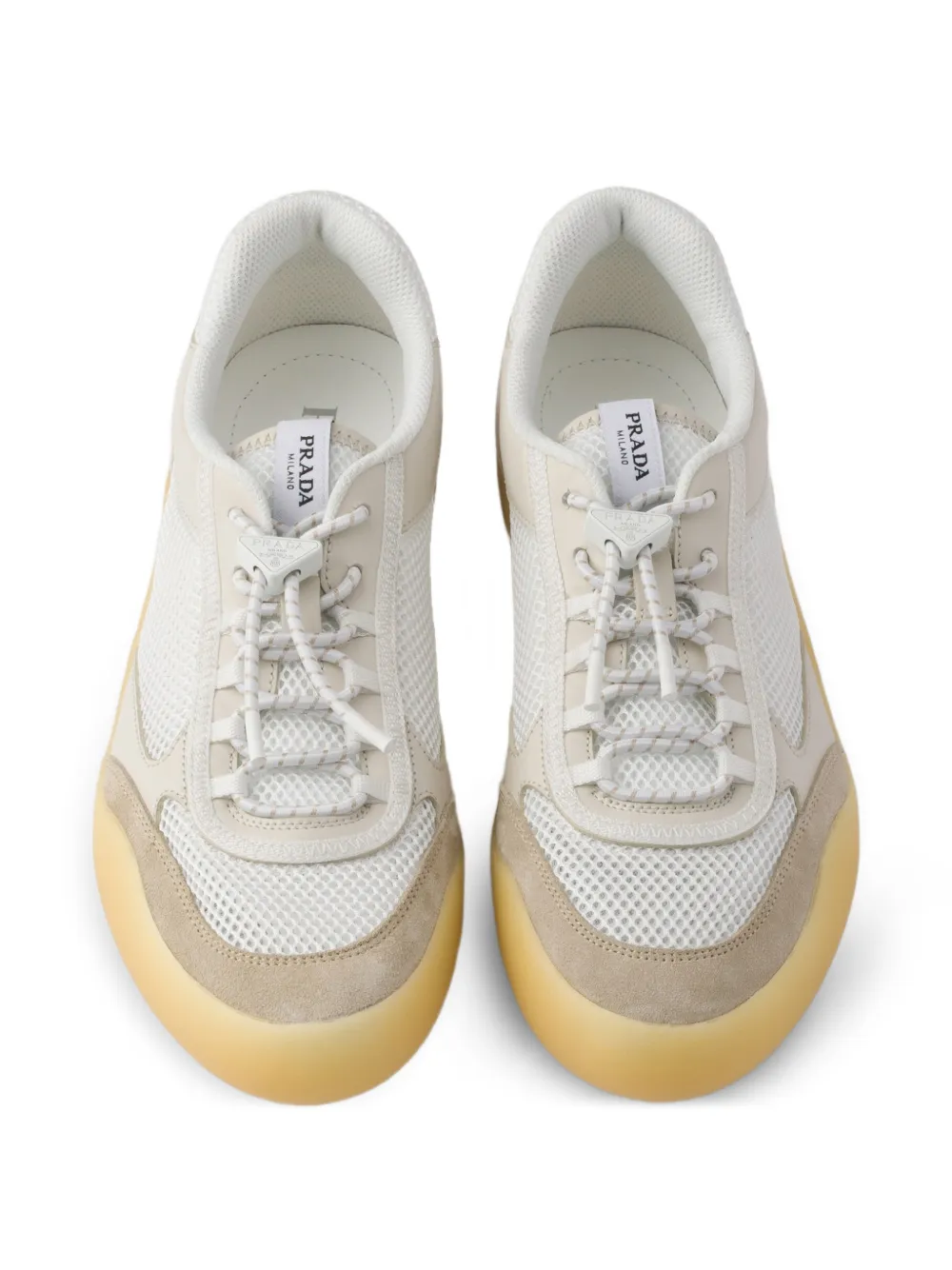 Prada Speedrock mesh sneakers Wit