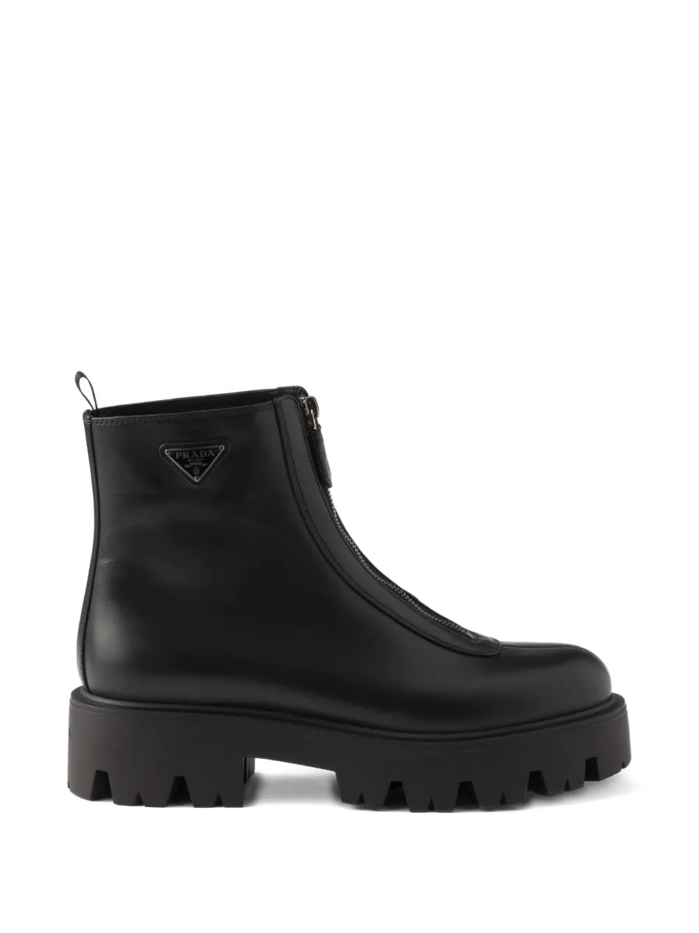 Prada zipped ankle boots Zwart