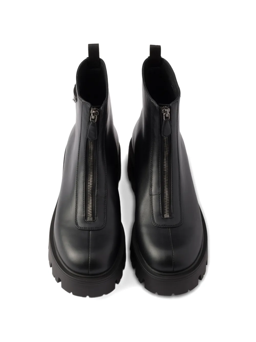 Prada zipped ankle boots Zwart