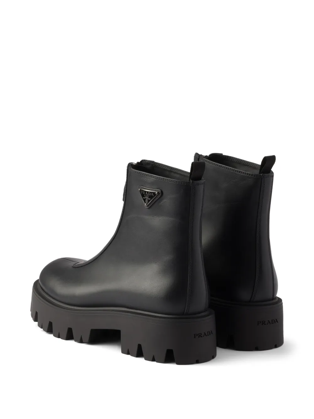 Prada Zipped Ankle Boots | Black | FARFETCH
