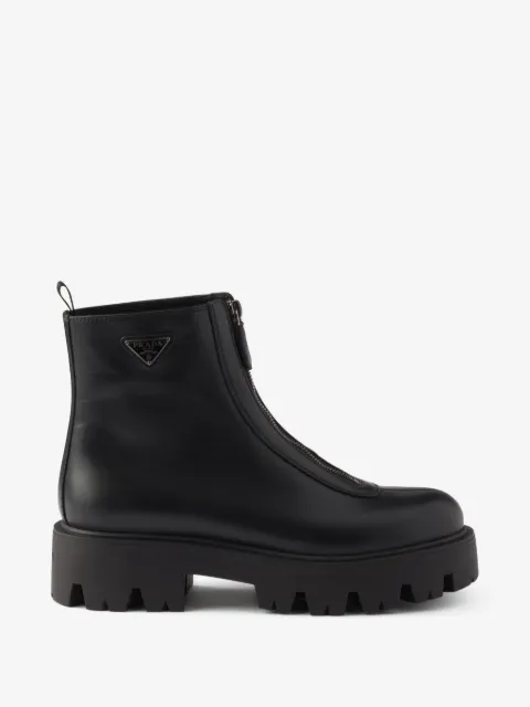 Prada botines con cierre