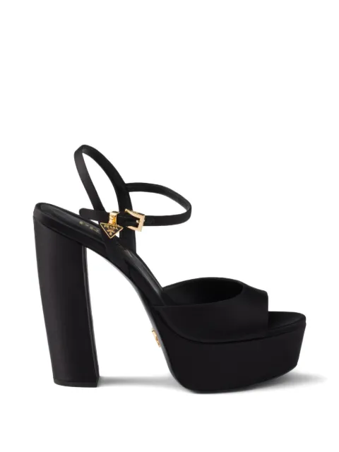 Prada ankle strap platform sandals