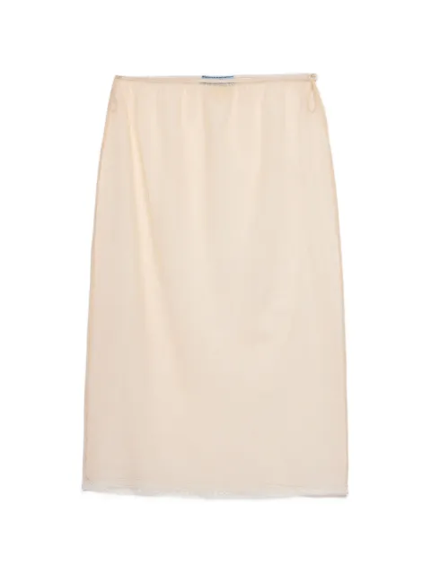 Prada cotton tulle midi skirt