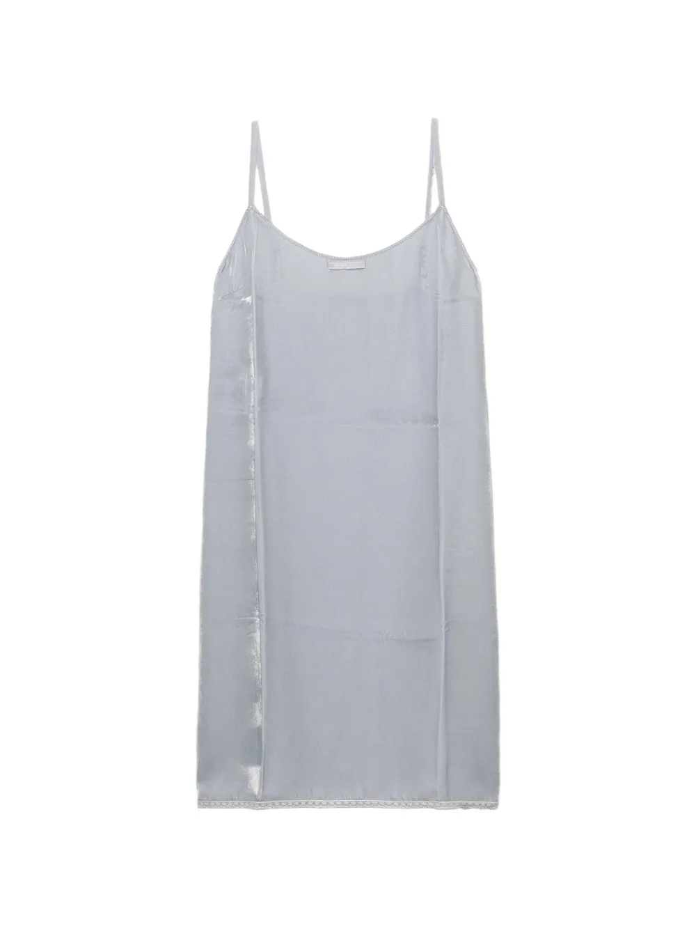 Prada flared spaghetti-straps slip dress - Grau