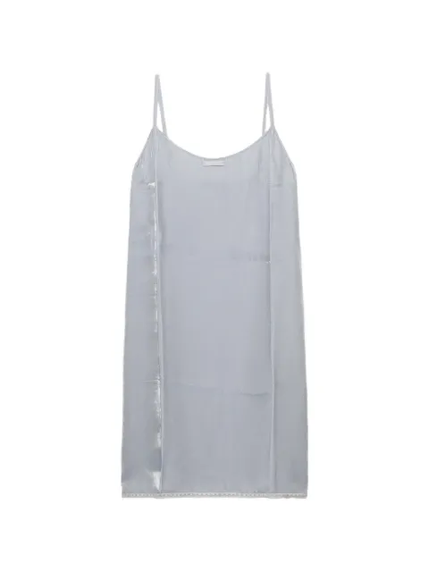 Prada flared spaghetti-straps slip dress