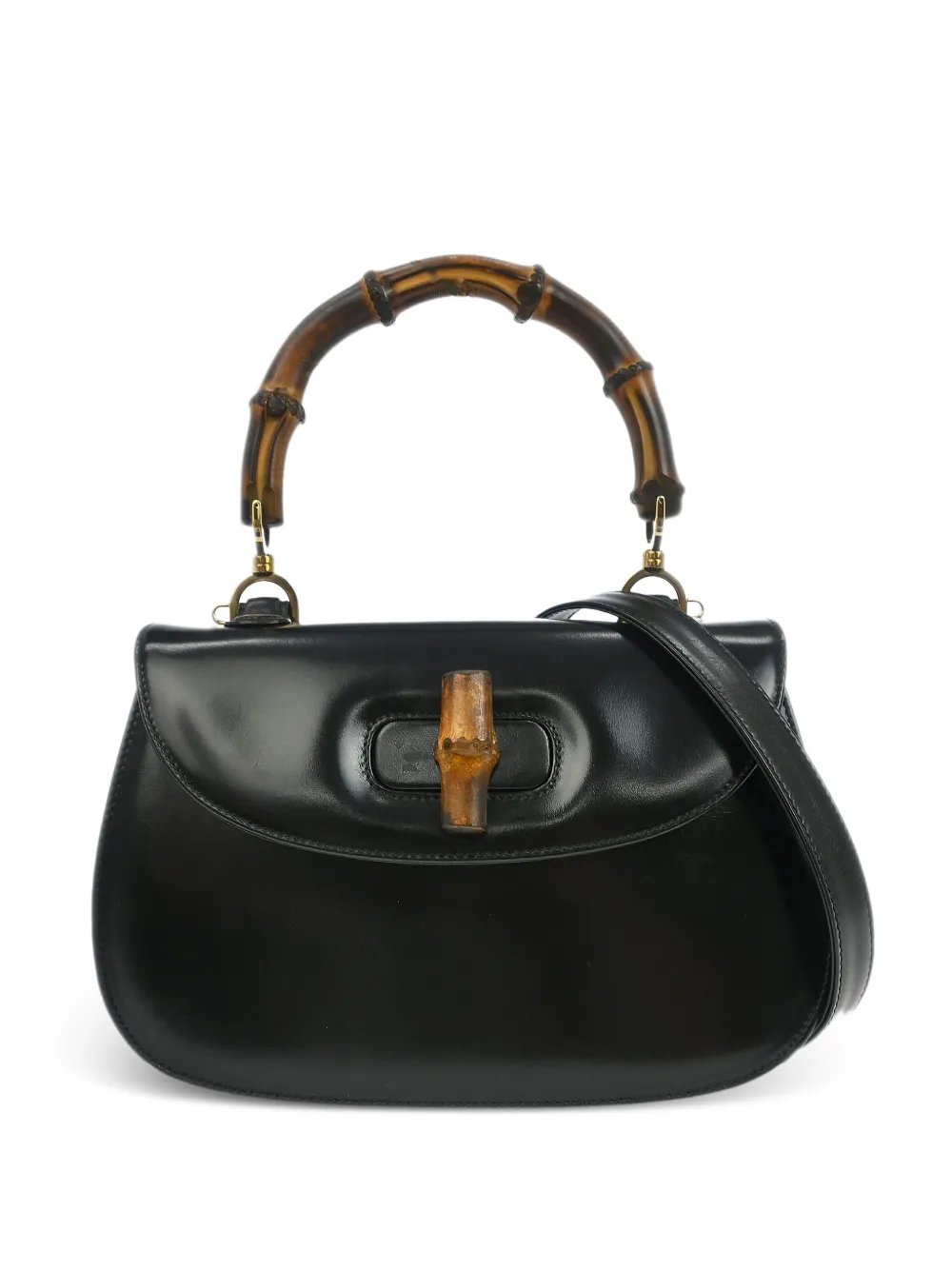 Gucci Pre-Owned 1990-2000s Bamboo two-way tote bag - Nero