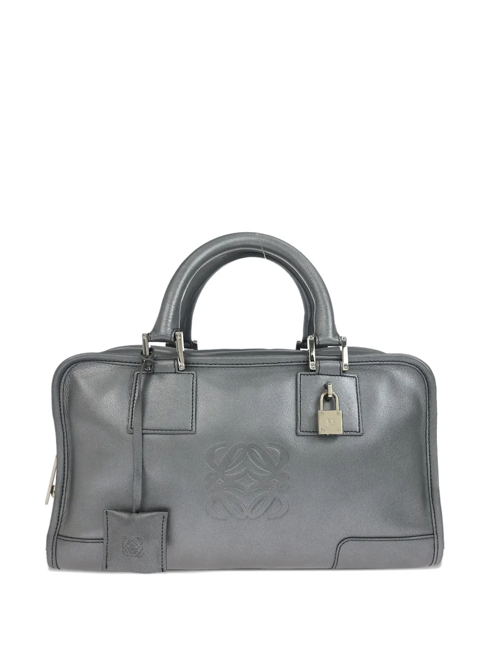 Loewe Pre-Owned 2004 28 Amazona leather tote bag - Argento