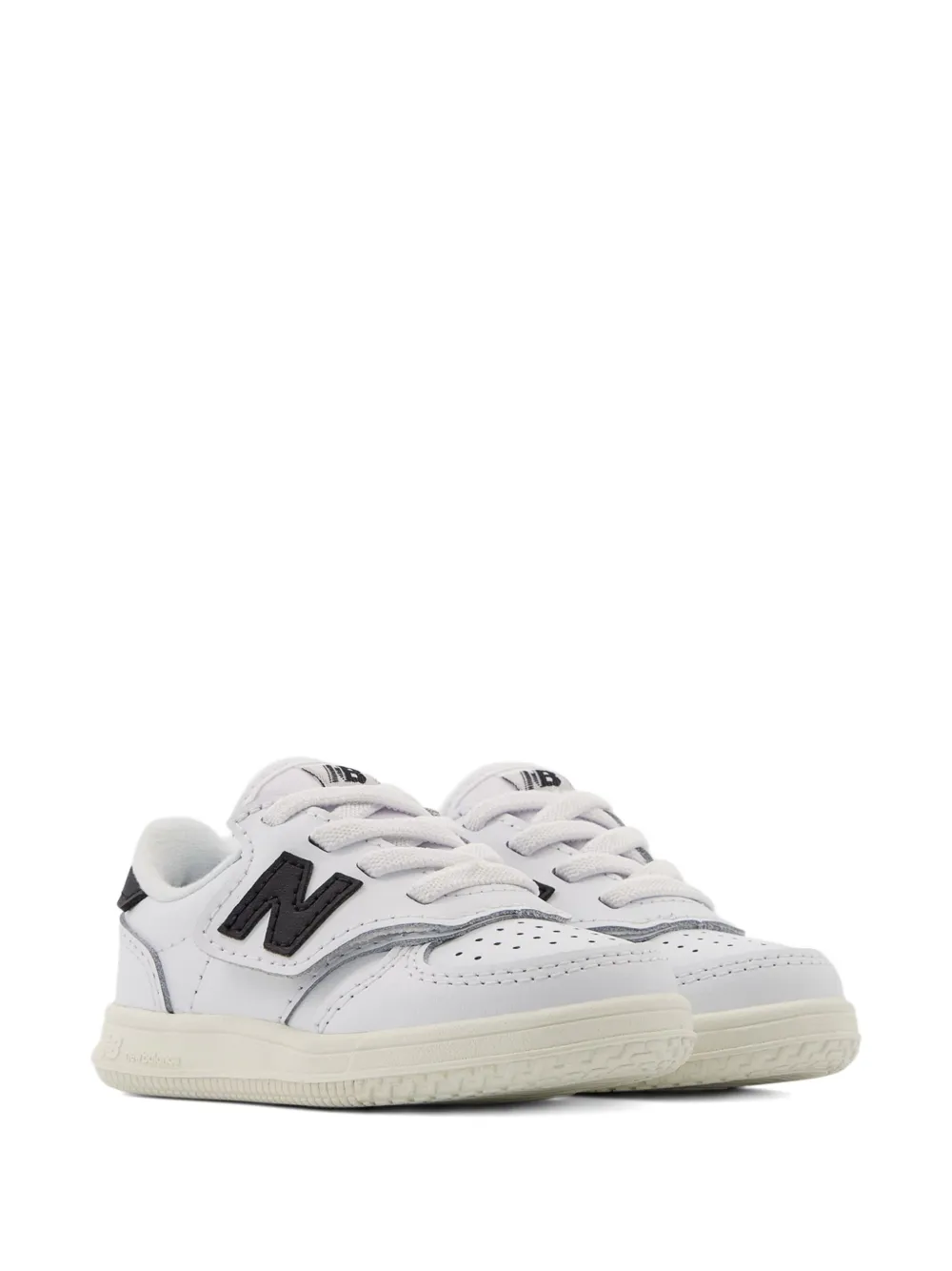 New Balance Kids T500 logo-applique lace-up sneakers - Bianco