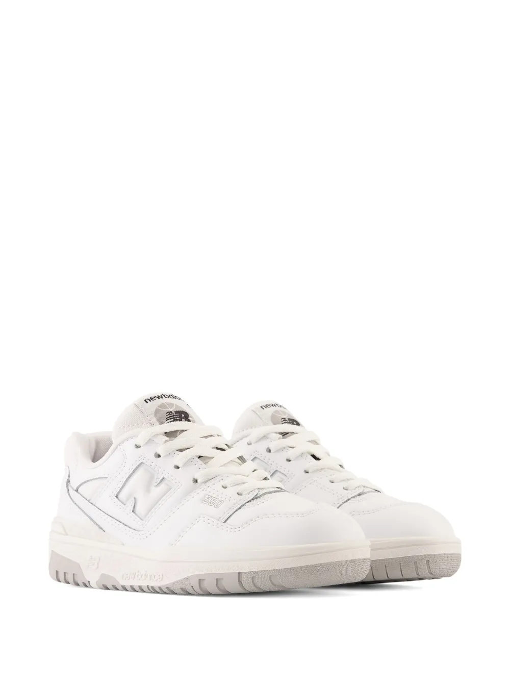 New Balance Kids 550 logo low-top sneakers Wit