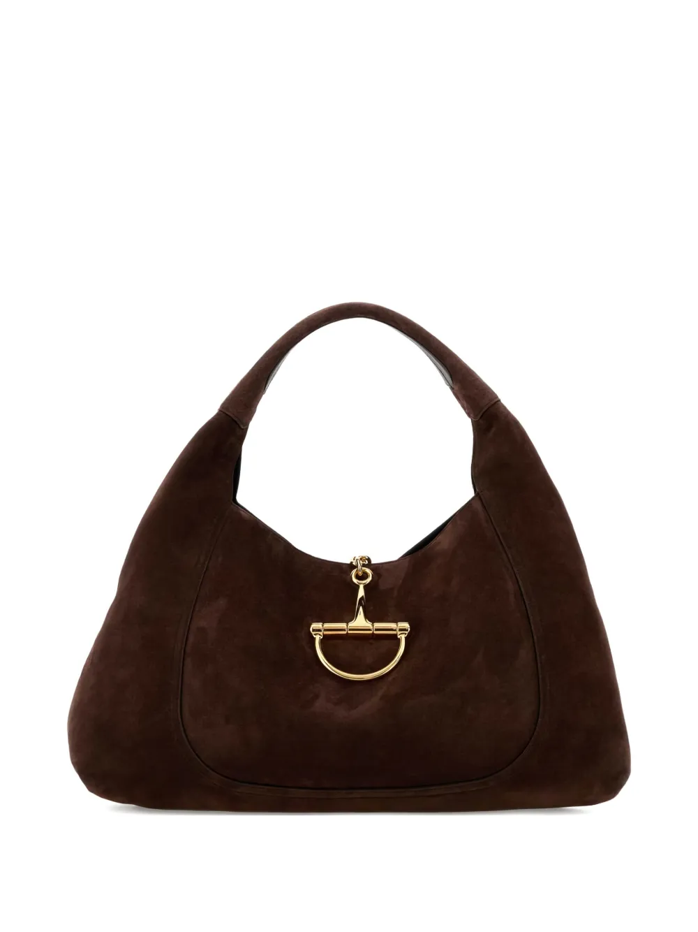 Gucci softbit suede shoulder bag
