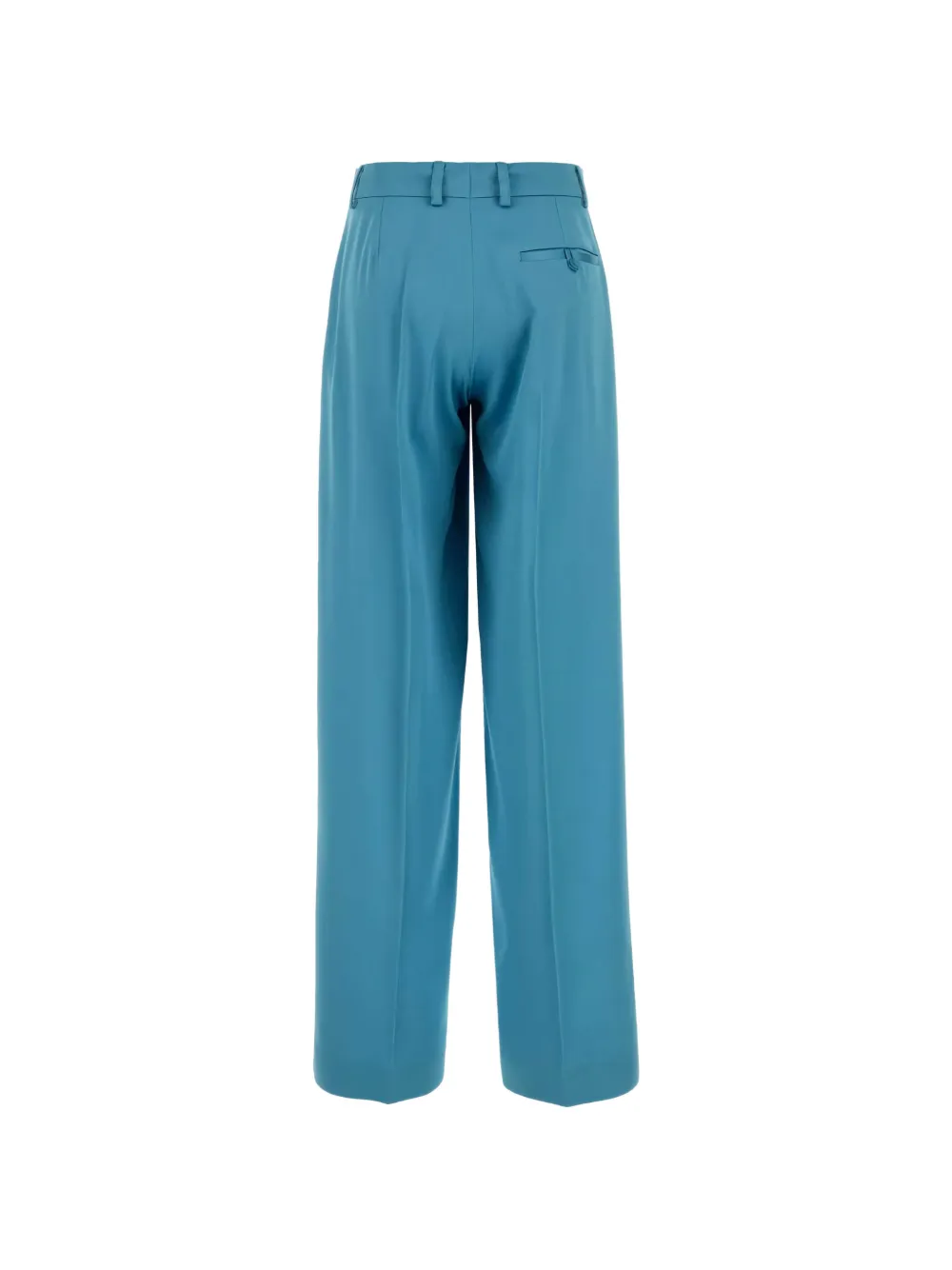 Stella McCartney satin wide-leg trousers - Blauw