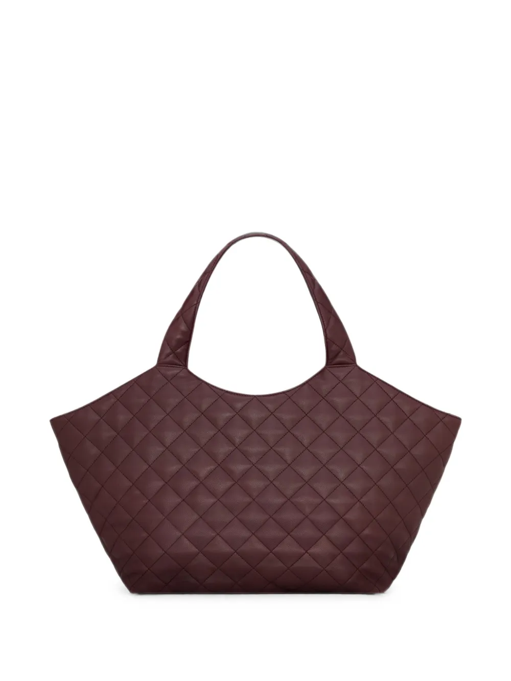 Saint Laurent Gewatteerde leren shopper met logo Rood