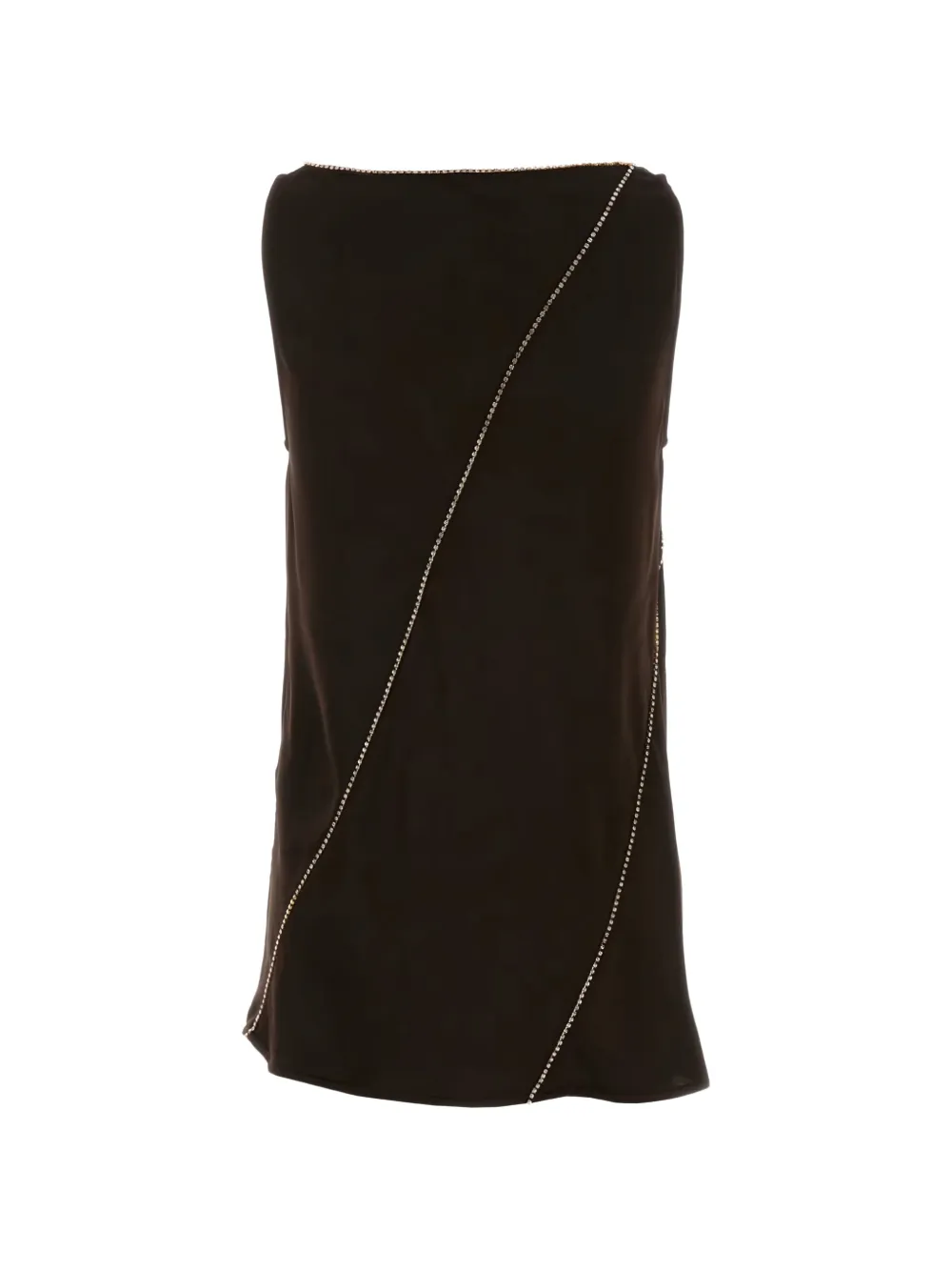 Jil Sander デコラティブ Vネックトップ | ブラウン | FARFETCH JP