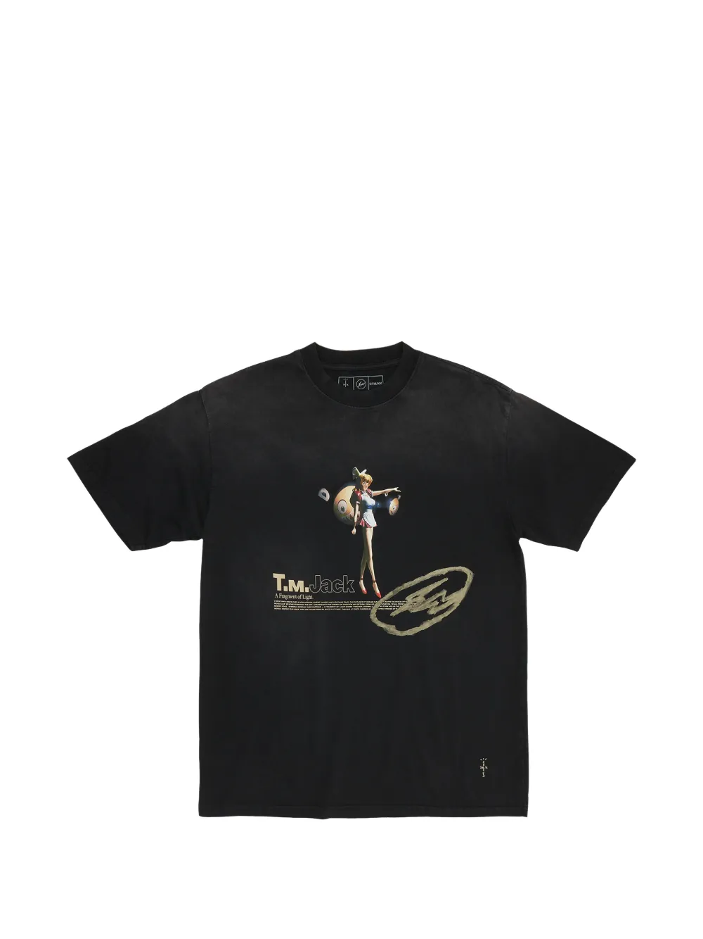 Travis Scott Cactus Jack x Fragment x Takashi Murakami Tokyo Jack T-shirt - Nero