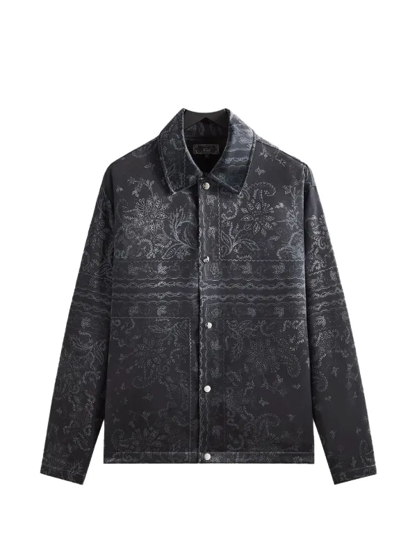 KITH パネル バンダナ オーバーシャツ | ブラック | FARFETCH JP