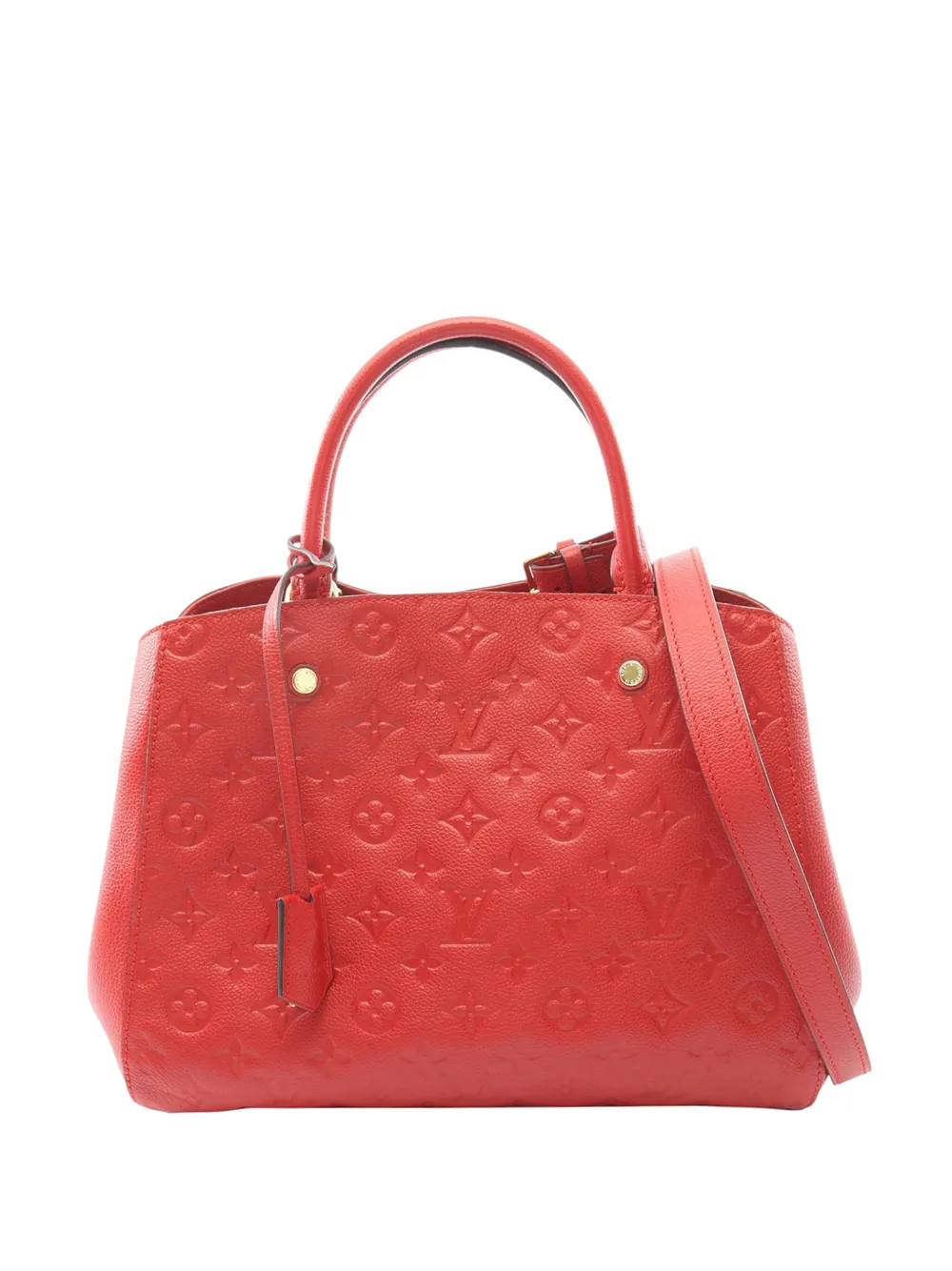 Louis Vuitton Pre-Owned 2015 Monogram Empreinte Montaigne MM satchel - Rosso