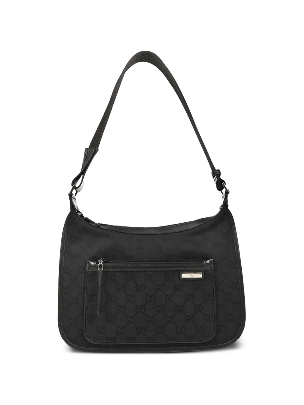 Gucci Pre-Owned 1990-2000s Hobo GG canvas shoulder bag - Nero