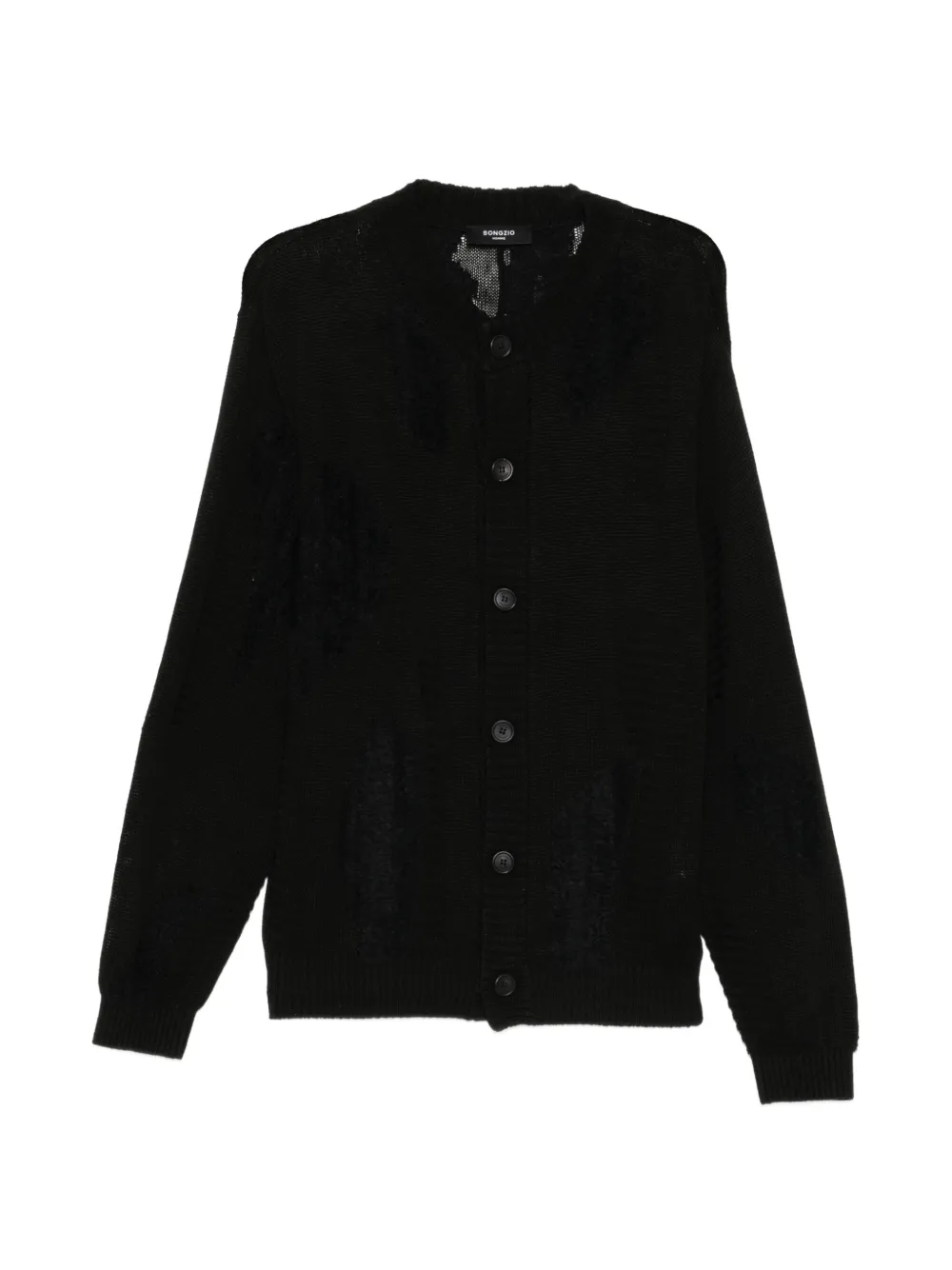 SONGZIO Cardigan con ricamo - Nero