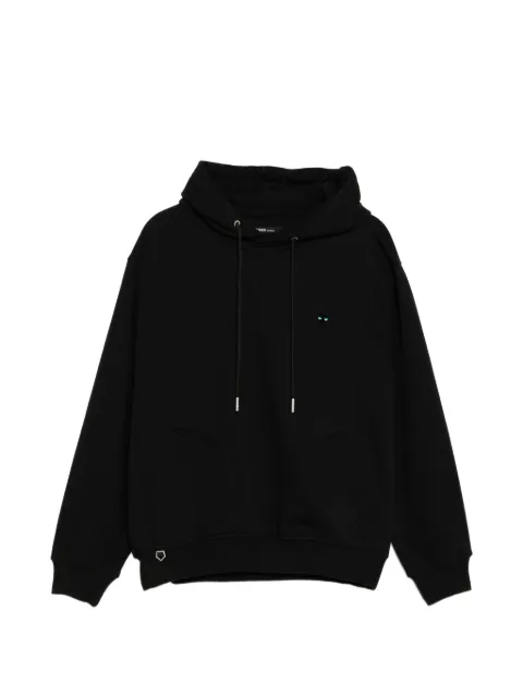 SONGZIO logo-patched long-sleeve hoodie