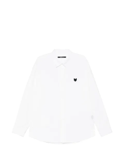 SONGZIO panther-patched long-sleeve shirt