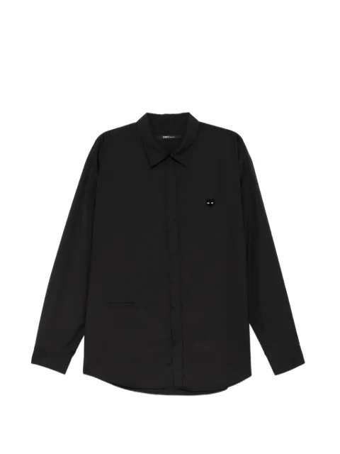 SONGZIO panther-patched long sleeve shirt