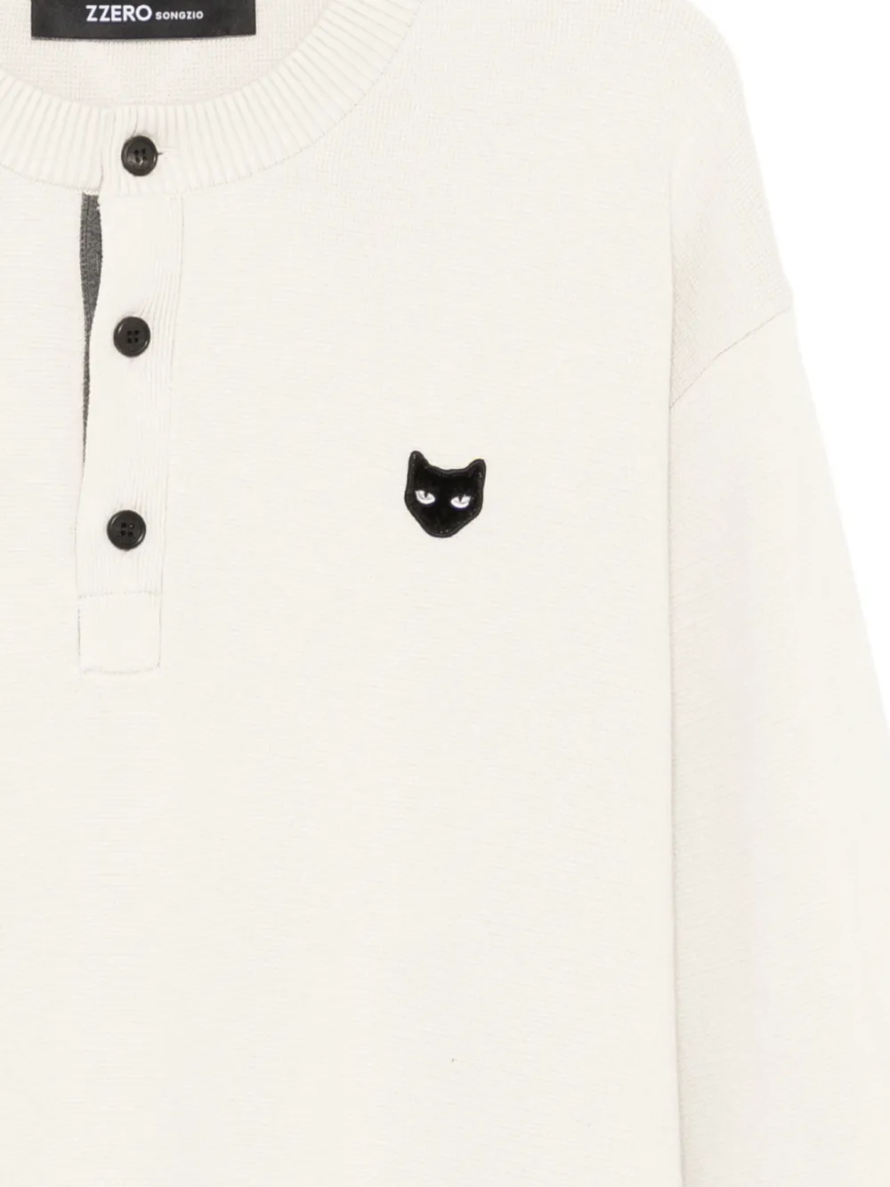  Songzio Panther-embroidered Sweater - Neutrals 