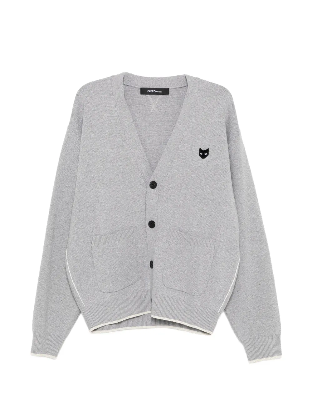 SONGZIO Cardigan con ricamo - Grigio