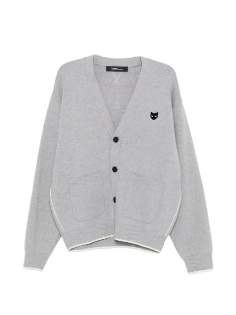 SONGZIO cárdigan con pantera bordada