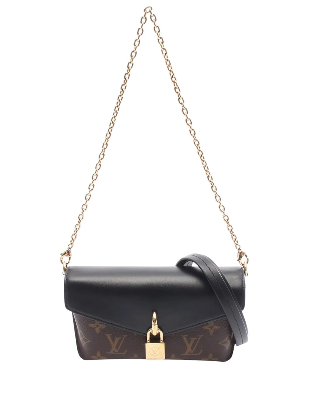 Louis Vuitton Pre-Owned 2021-2025 Satchel-Tasche mit Monogramm und Schloss - Braun