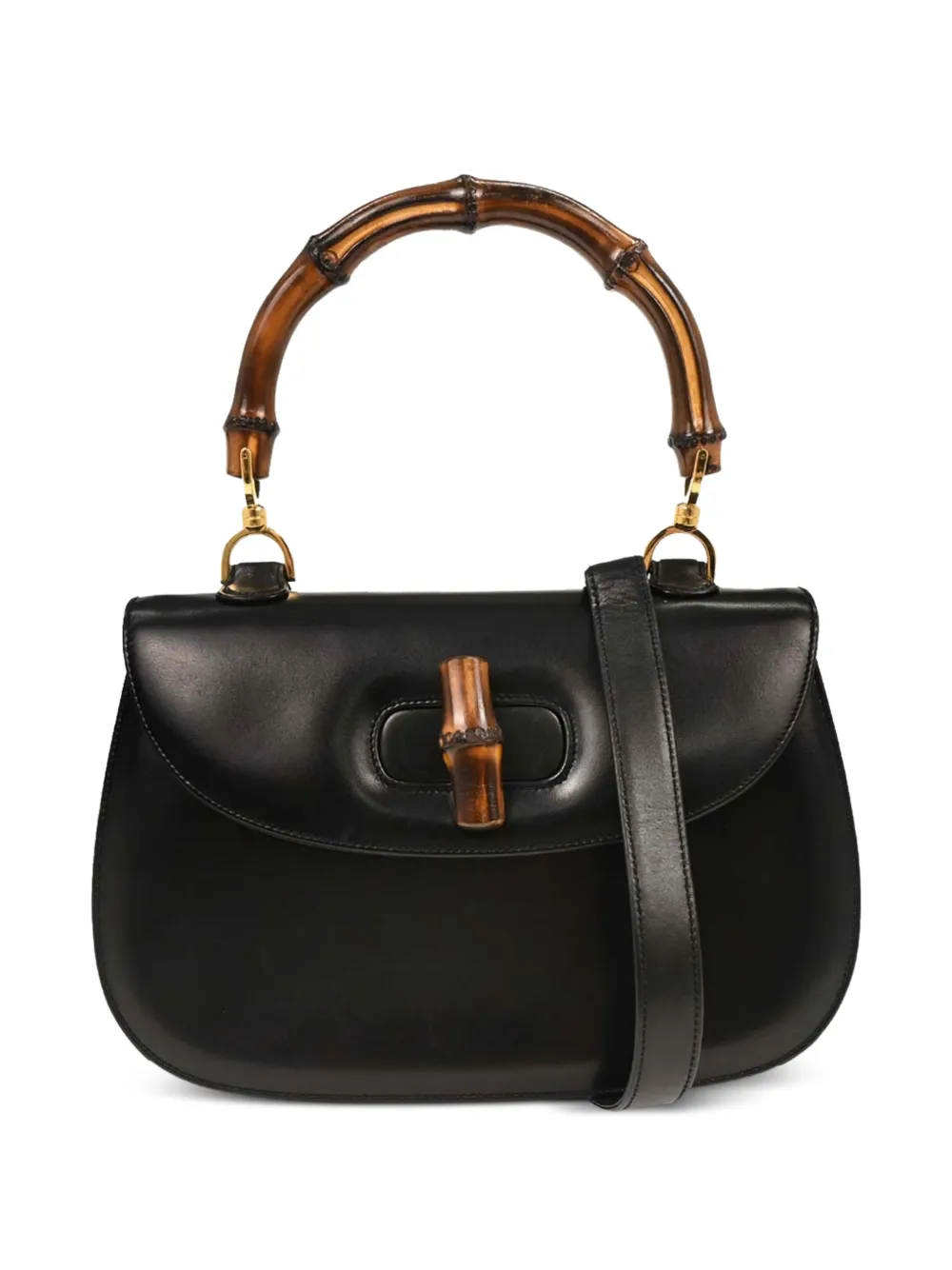 Gucci Pre-Owned 1990-2000s Bamboo 1947 shoulder bag - Nero
