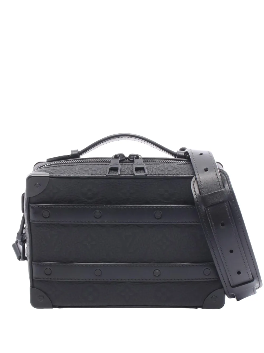 Louis Vuitton Pre-Owned 2021-2025 Monogramn Taurillon Steering Wheel Soft Trunk shoulder bag - Schwarz