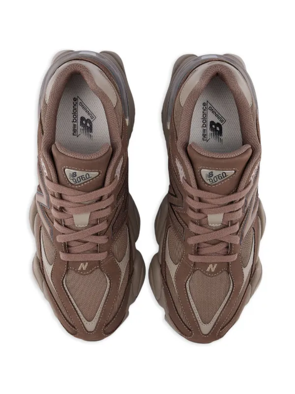 New Balance 9060 レースアップ スニーカー | ブラウン | FARFETCH JP
