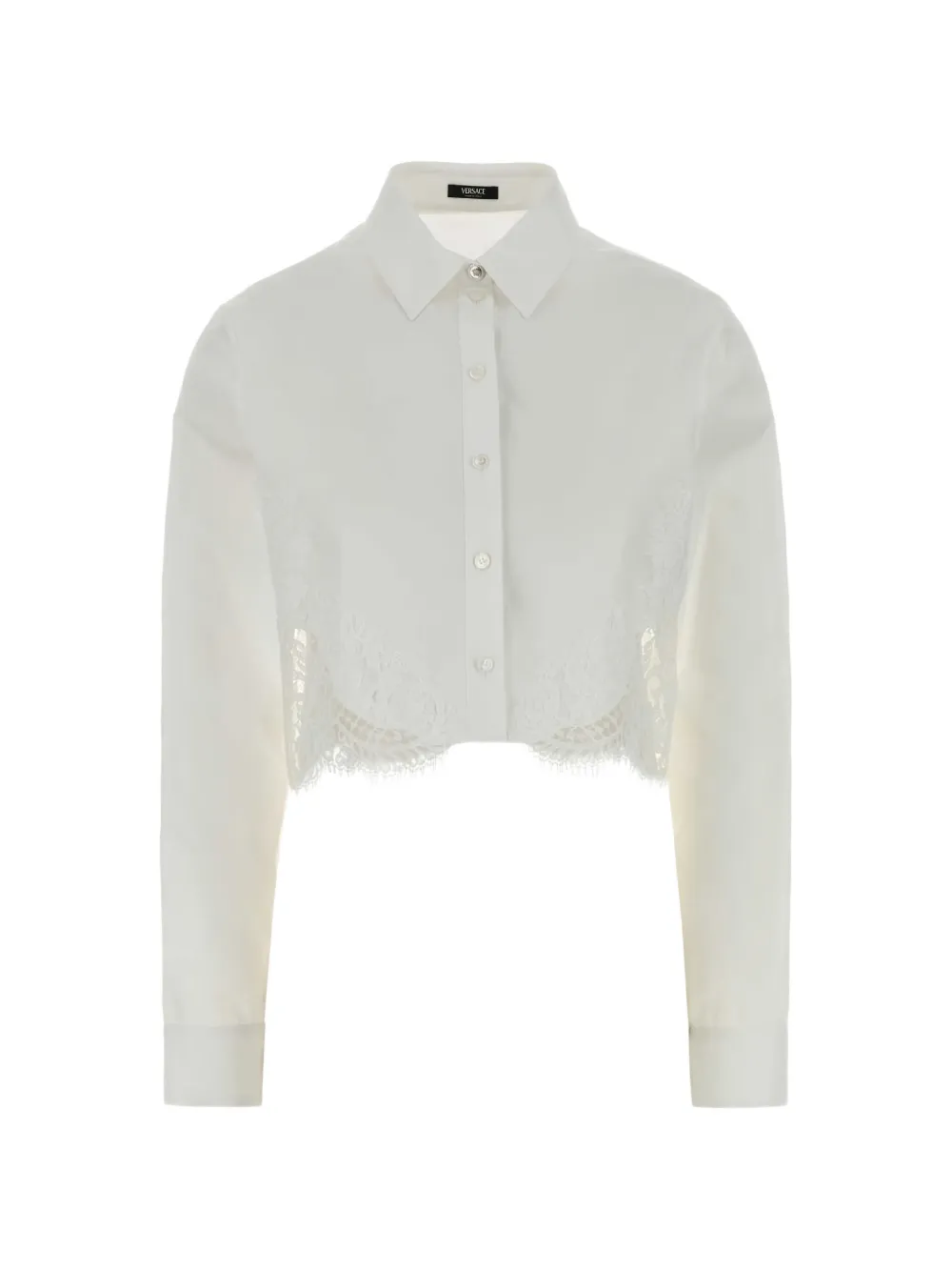 Versace lace poplin shirt - Weiß
