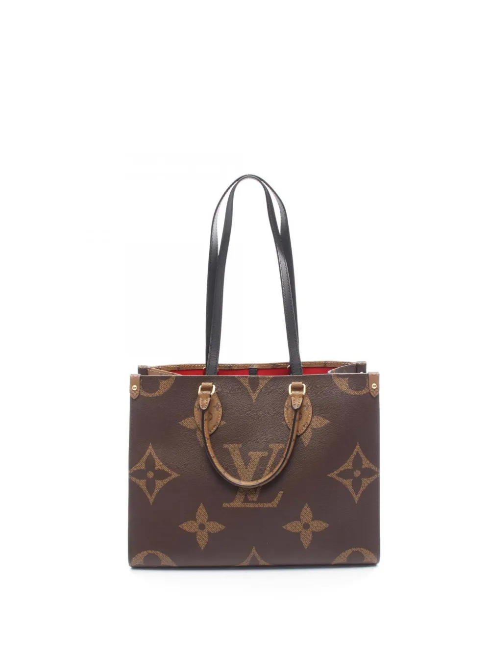 Louis Vuitton Pre-Owned 2020 Monogram Giant OnTheGo MM satchel - Marrone