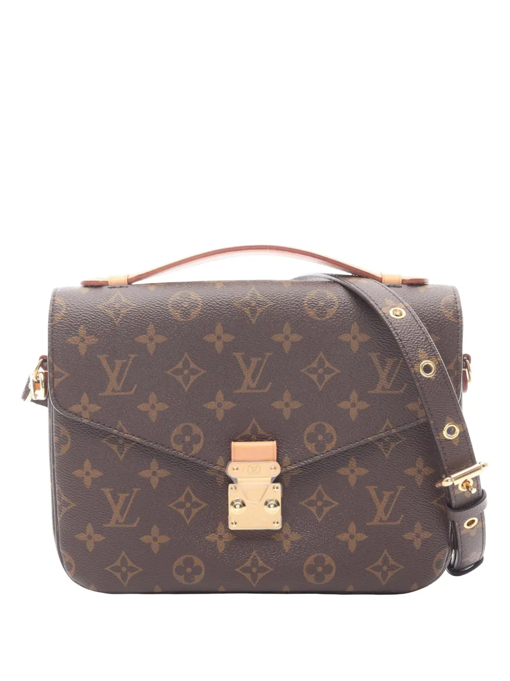 Louis Vuitton Pre-Owned 2020 Monogram Pochette Metis satchel - Braun
